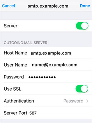Setup ICA.NET email account on your iPhone Step 13